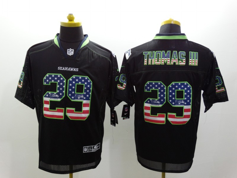 Men's Seattle Seahawks Earl Thomas III #29 Black Jersey